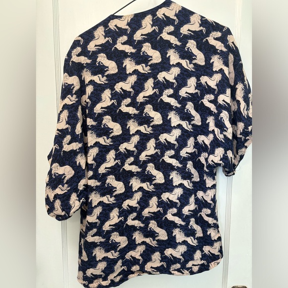 French Connection Horse Print Kimono Cardigan - Picture 4 of 4